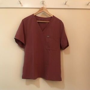 figs mauve catarina 1 pocket scrub top